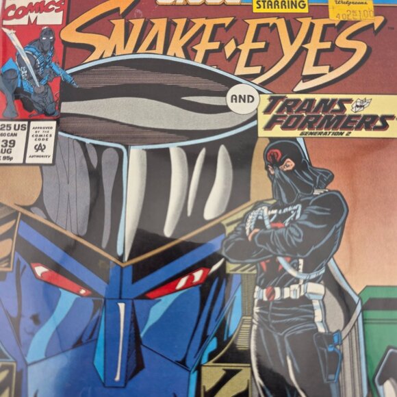 1993 Marvel Comics G.I. Joe #139 Snake Eyes & Transformers Action Comic Book - Picture 3 of 3